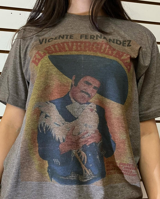 Vicente Fernández Retro Vintage Graphic Design T-shirt