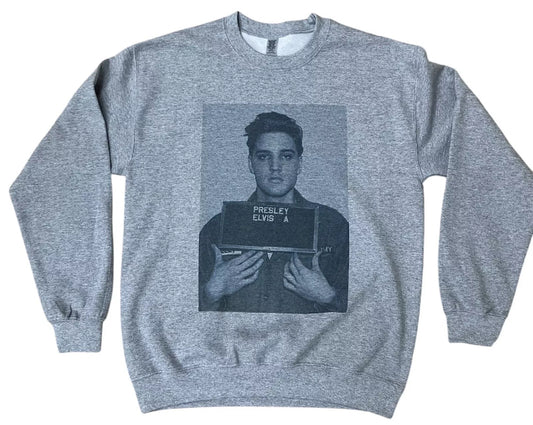 Elvis Presley Vintage Graphic Design Crew Neck