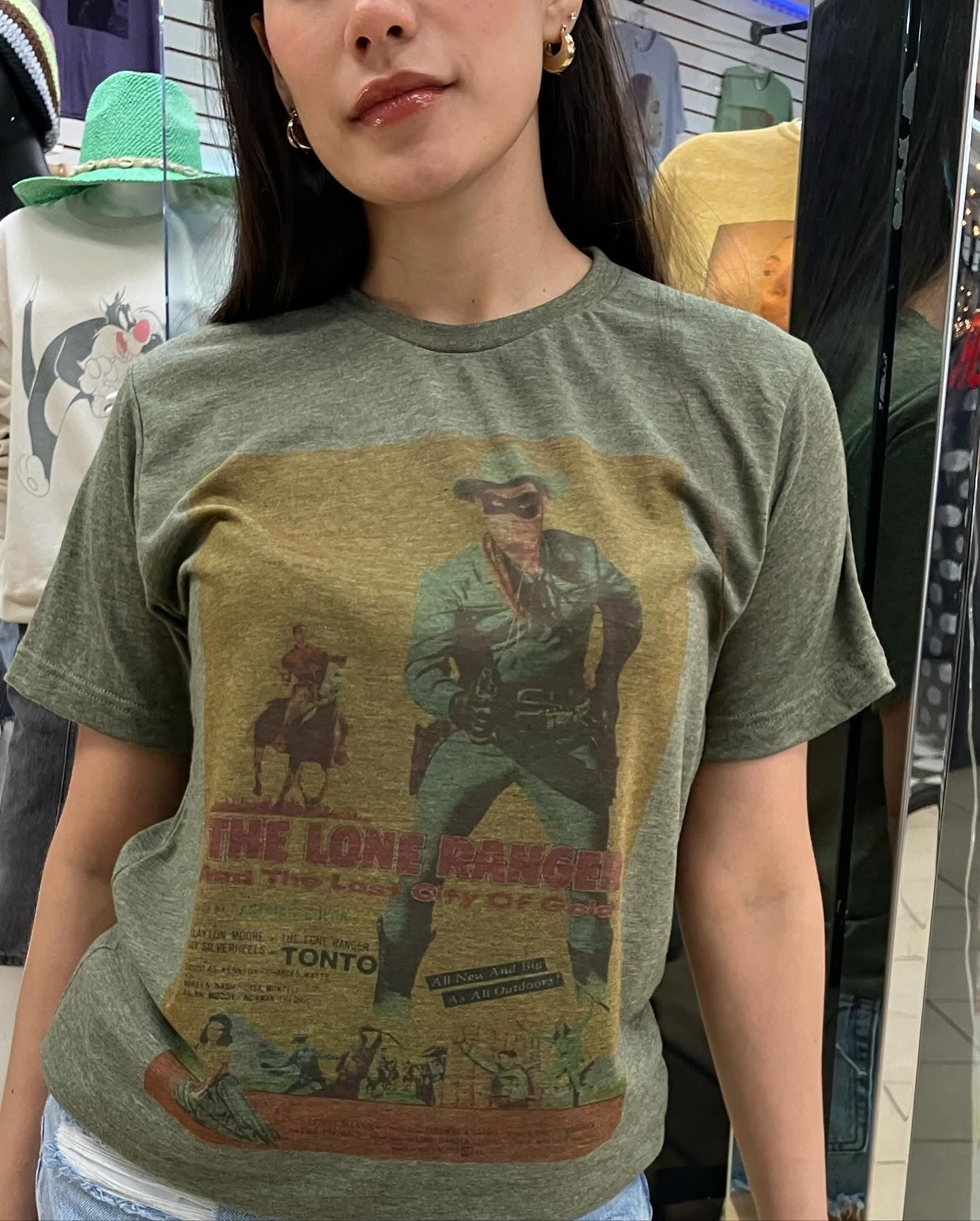 The Lone Ranger Retro Vintage Graphic Design T-shirt