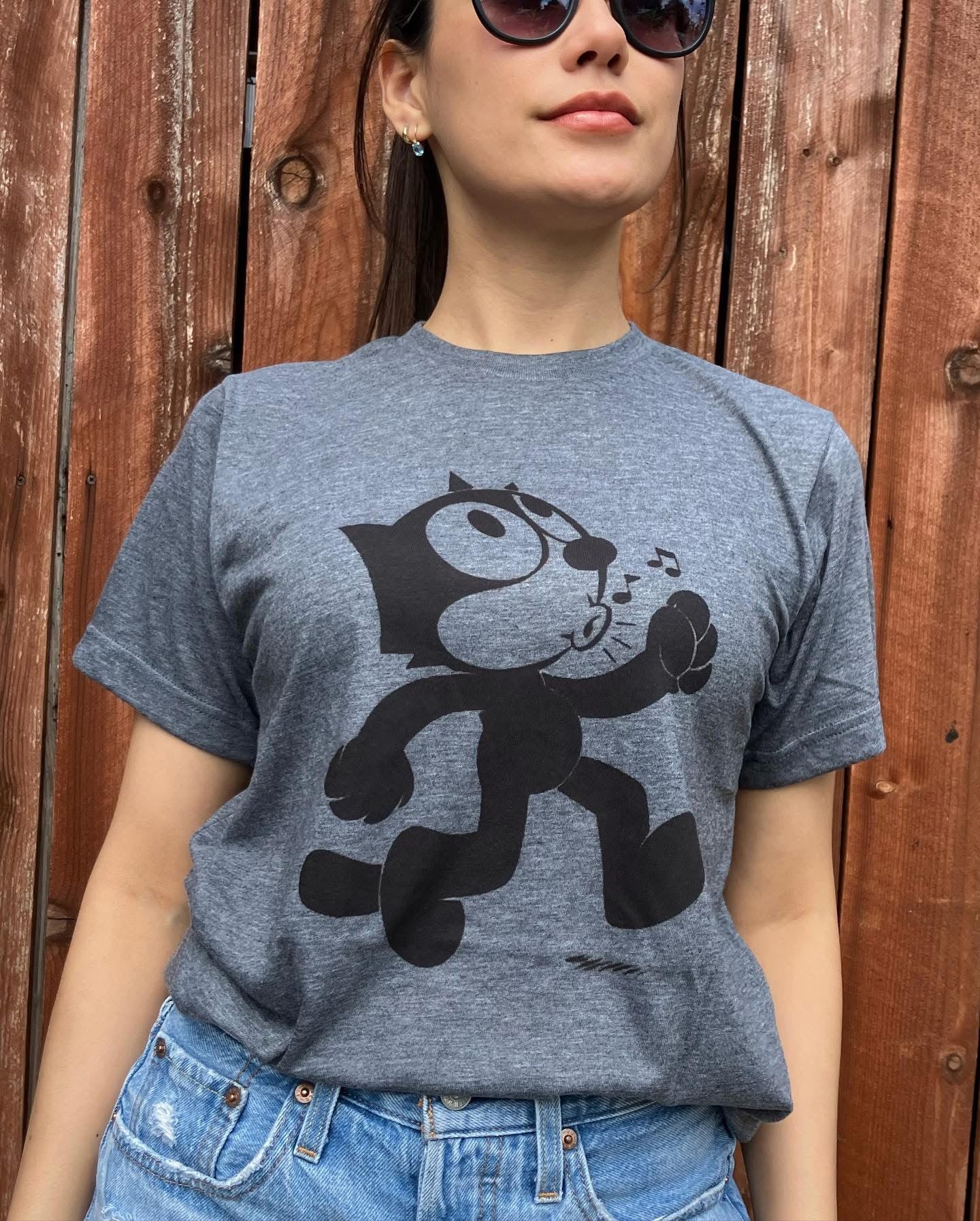 Felix The Cat Vintage Graphic Design T-shirt